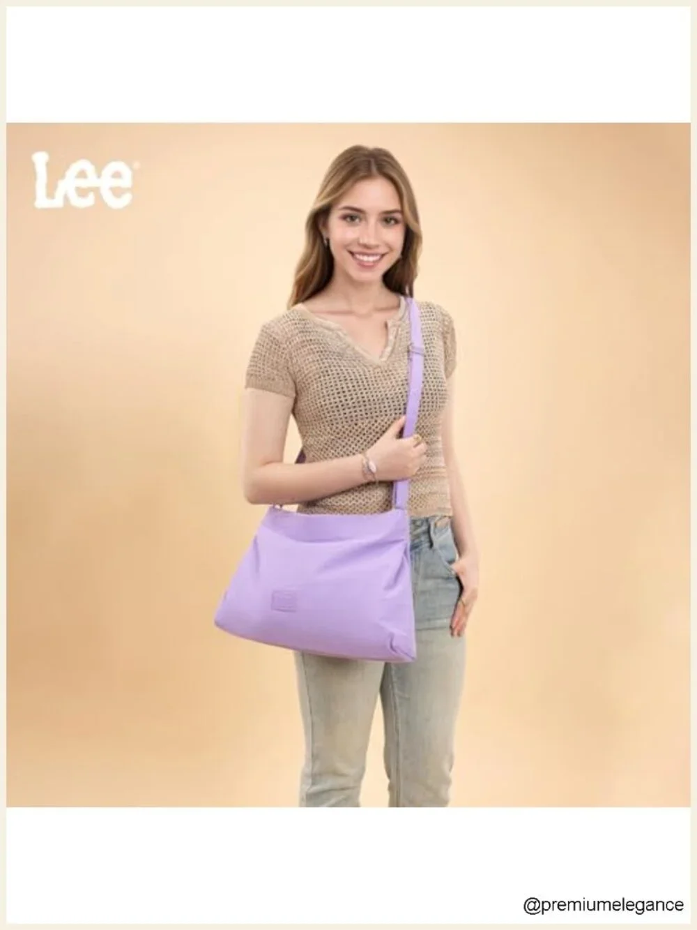 Slouchy Hobo Bag, Convertible Crossbody with Adjustable Strap, Nylon Shoulder